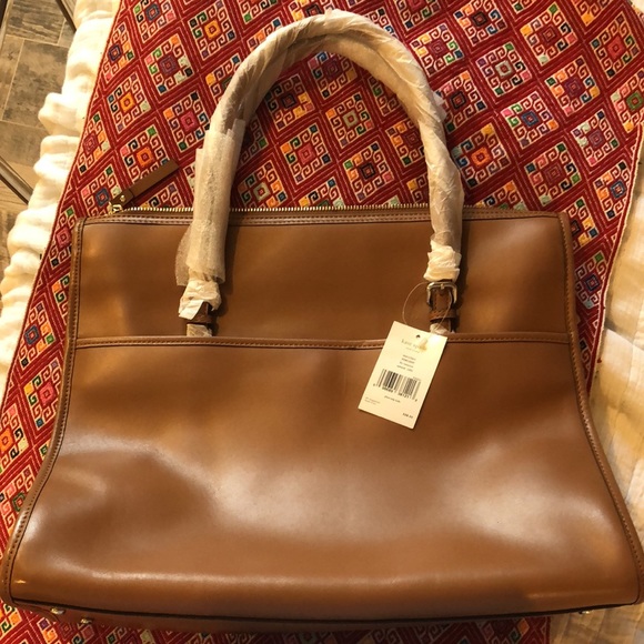 Kate Spade - leather tote bag in camel - Picture 3 of 5